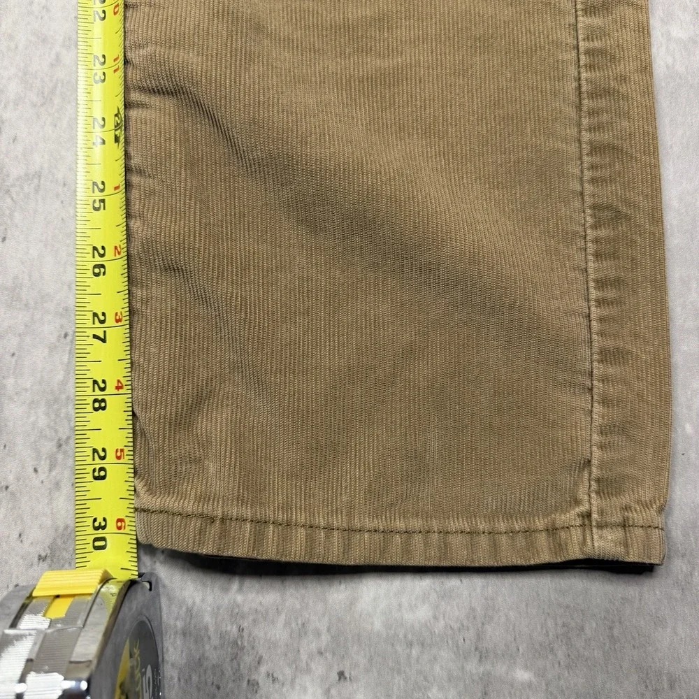 Levis 514 Jeans Mens 31X30 Beige Corduroy Slim Straight Leg Casual Preppy Denim